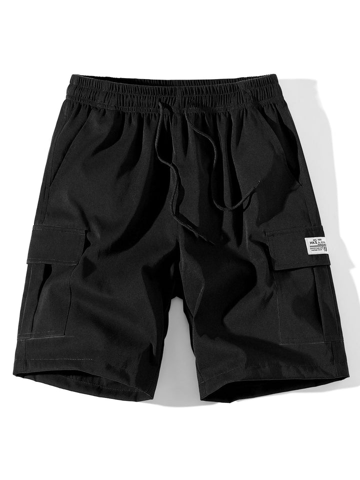 Effen cargo shorts met trekkoordsluiting
