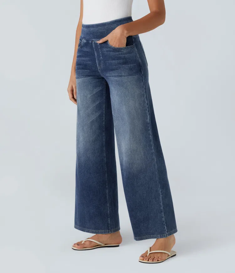 ModeHuis® | Comfortabele jeans met hoge taille