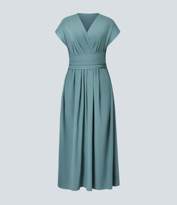 Lucy - Elegante Wikkeljurk met Hoge Taille