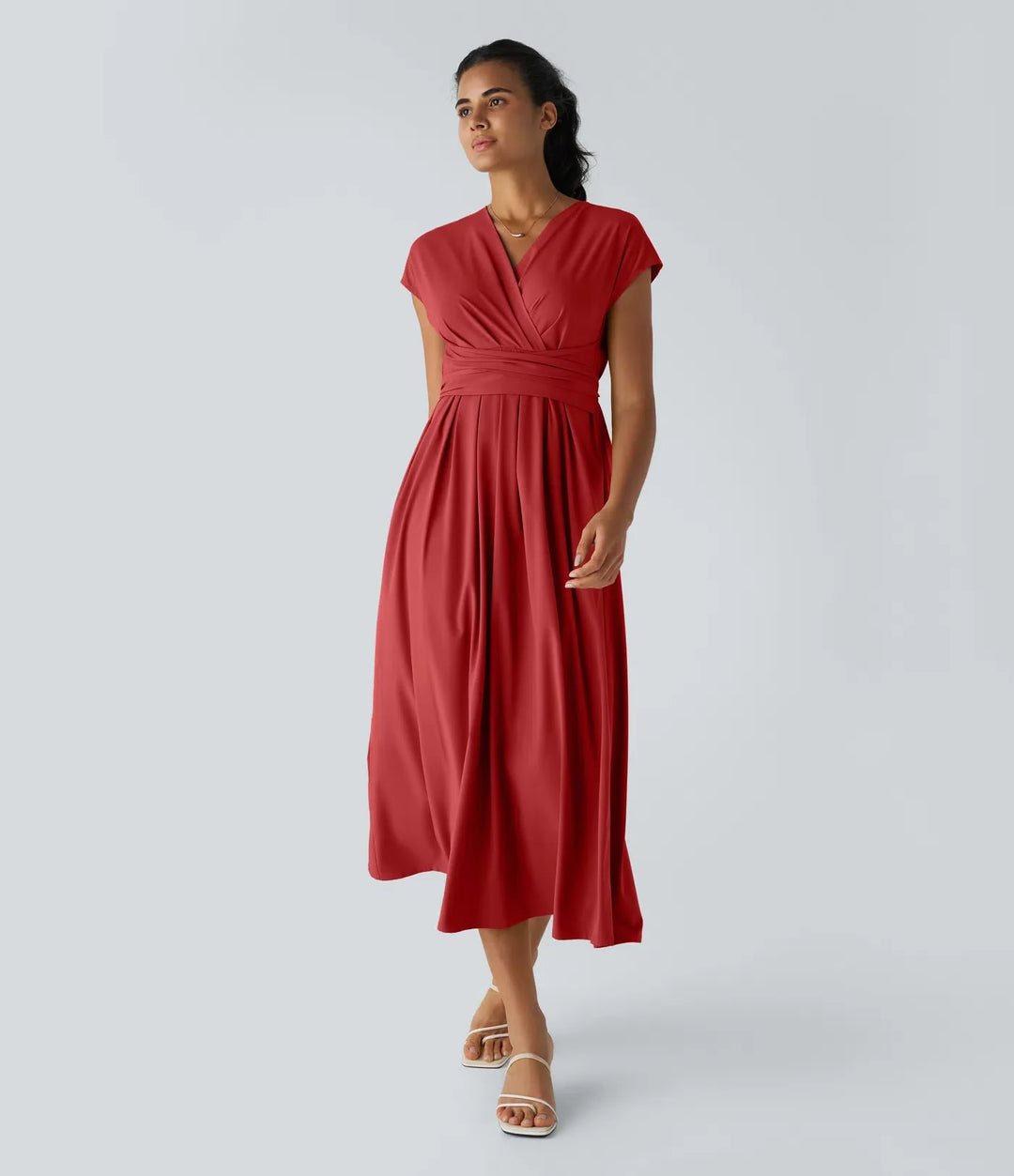 Lucy - Elegante Wikkeljurk met Hoge Taille