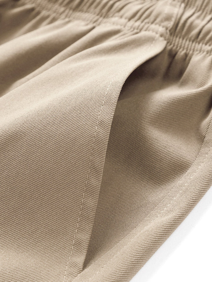 Effen cargo shorts met trekkoordsluiting
