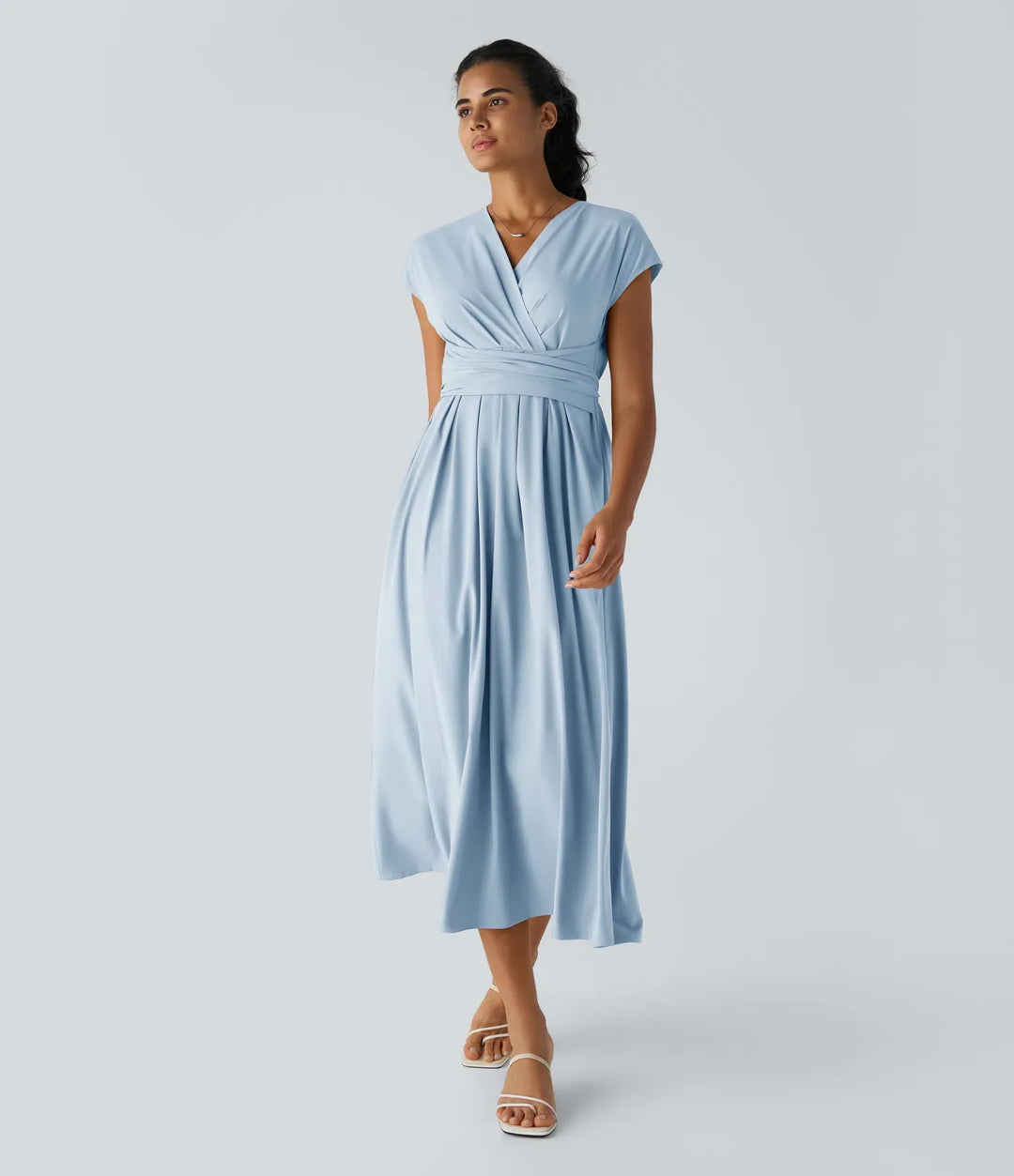 Lucy - Elegante Wikkeljurk met Hoge Taille