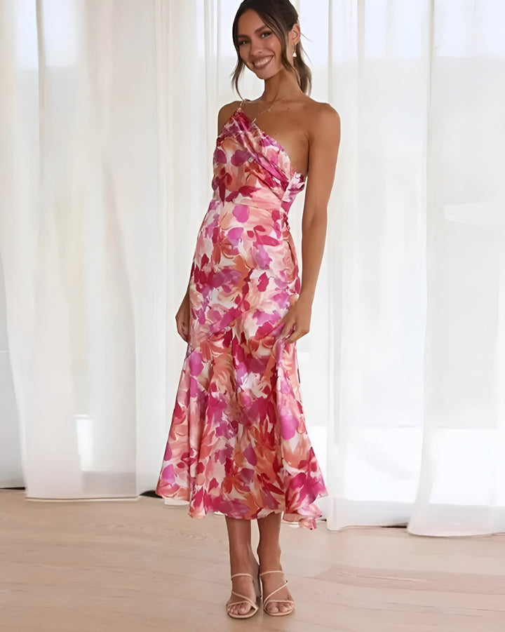ModeHuis® | Elegante Maxi-jurk met Bloemenprint