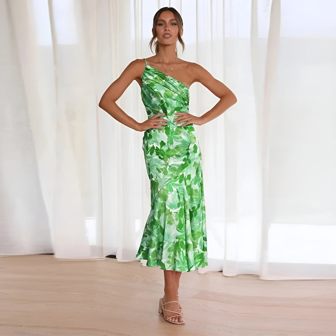 ModeHuis® | Elegante Maxi-jurk met Bloemenprint