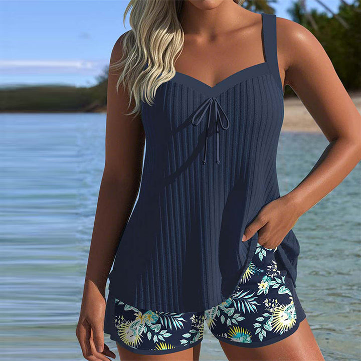 ModeHuis® | Tankini Gestreept met Tweedelig Strandbroekje