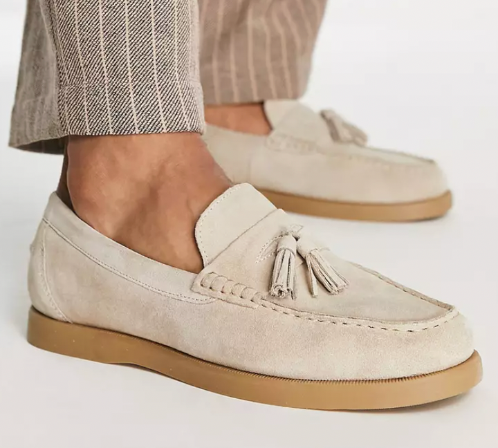 Julian | Zachte loafers met kwastjes