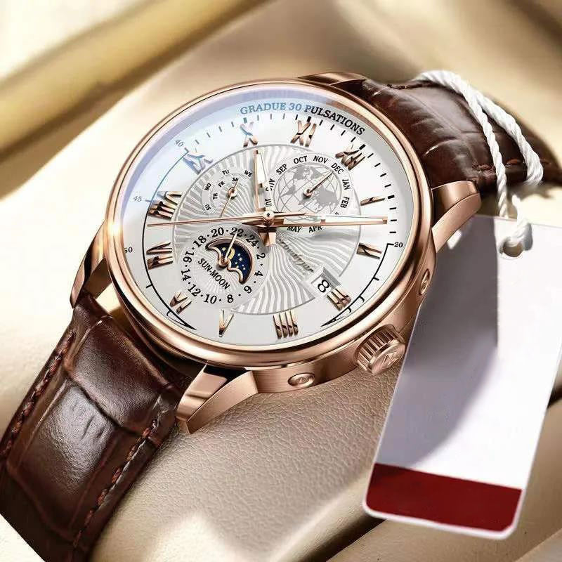 Trendy High-End Light Kwarts Horloge