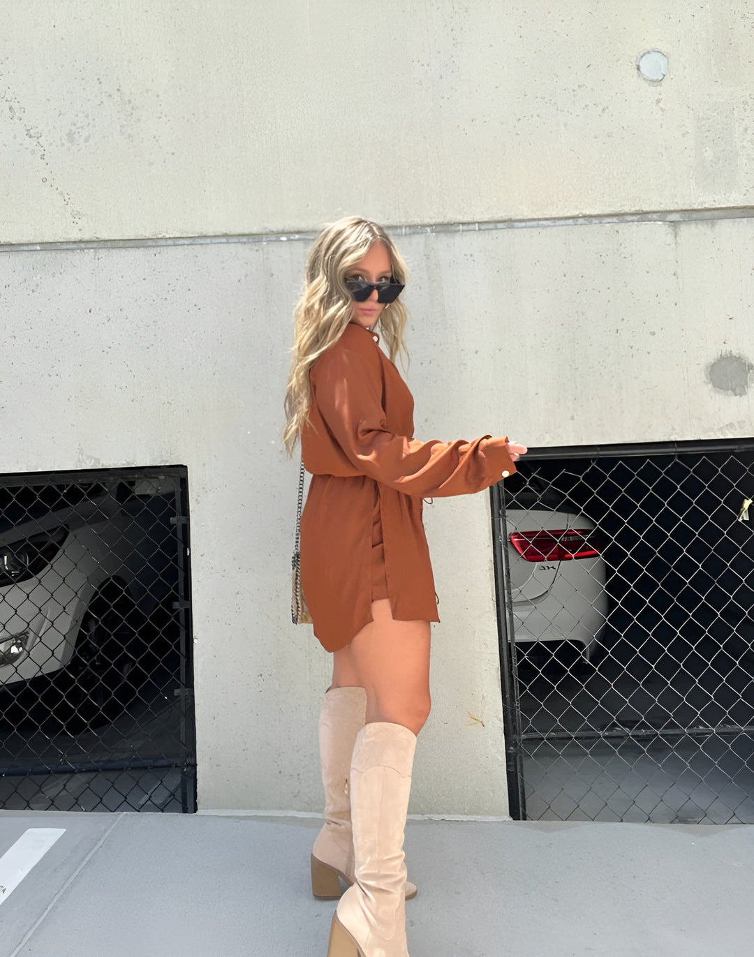 ModeHuis® | Trendy Satijnen Romper Jurk