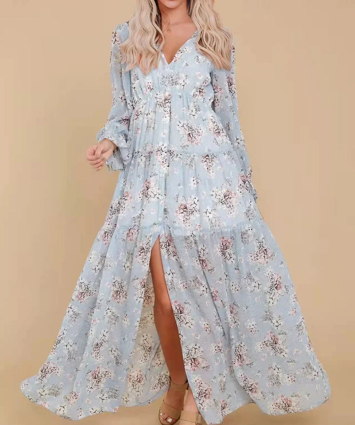 Nancy | Maxi chiffon casual jurk