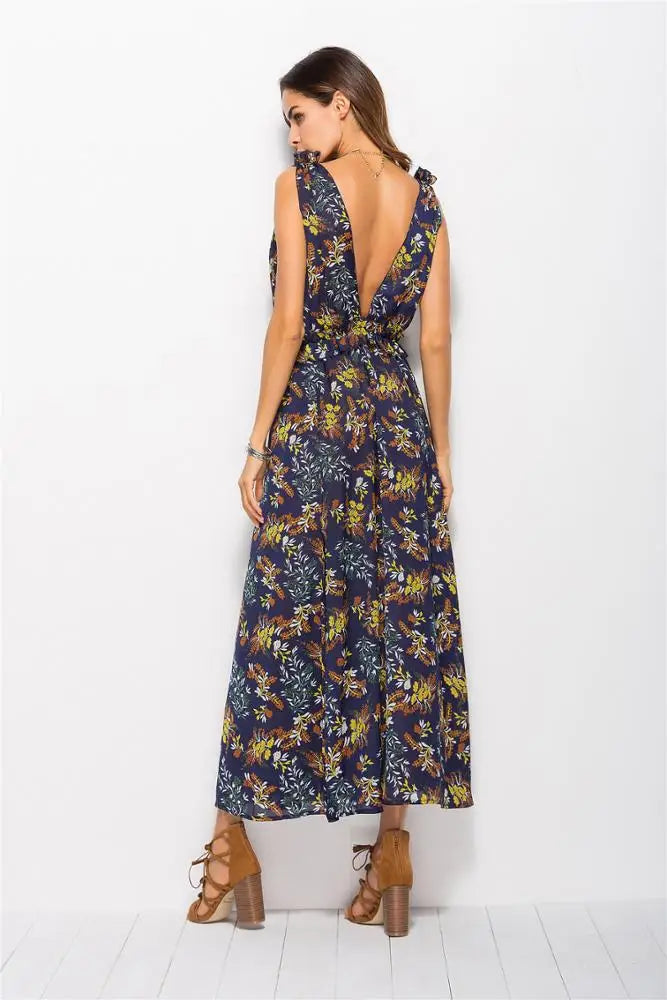 Lourie | Elegante maxi strandjurk
