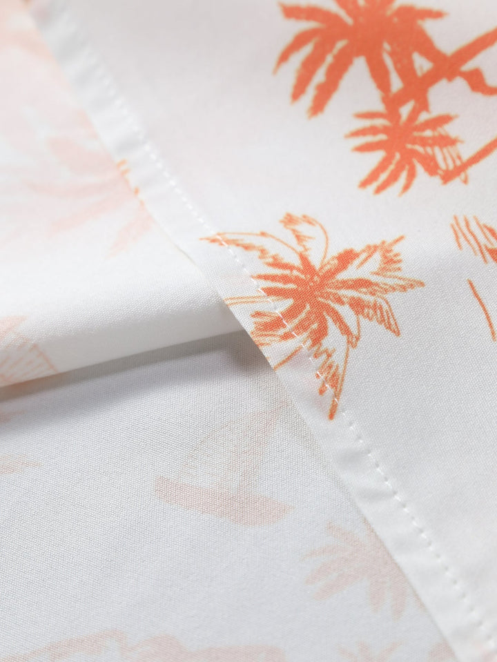 Overhemd met palmboomprint & zwemshort