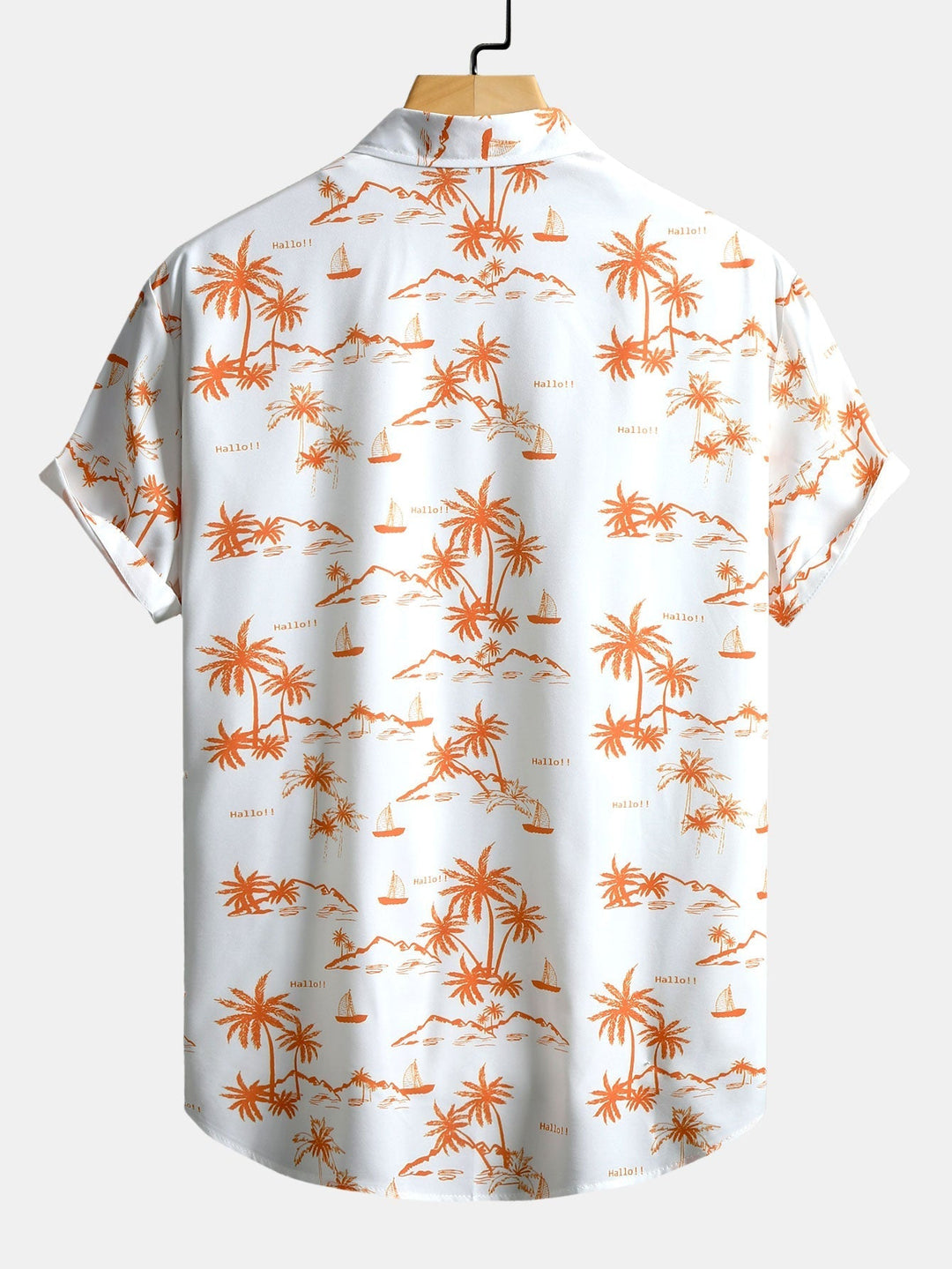Overhemd met palmboomprint & zwemshort