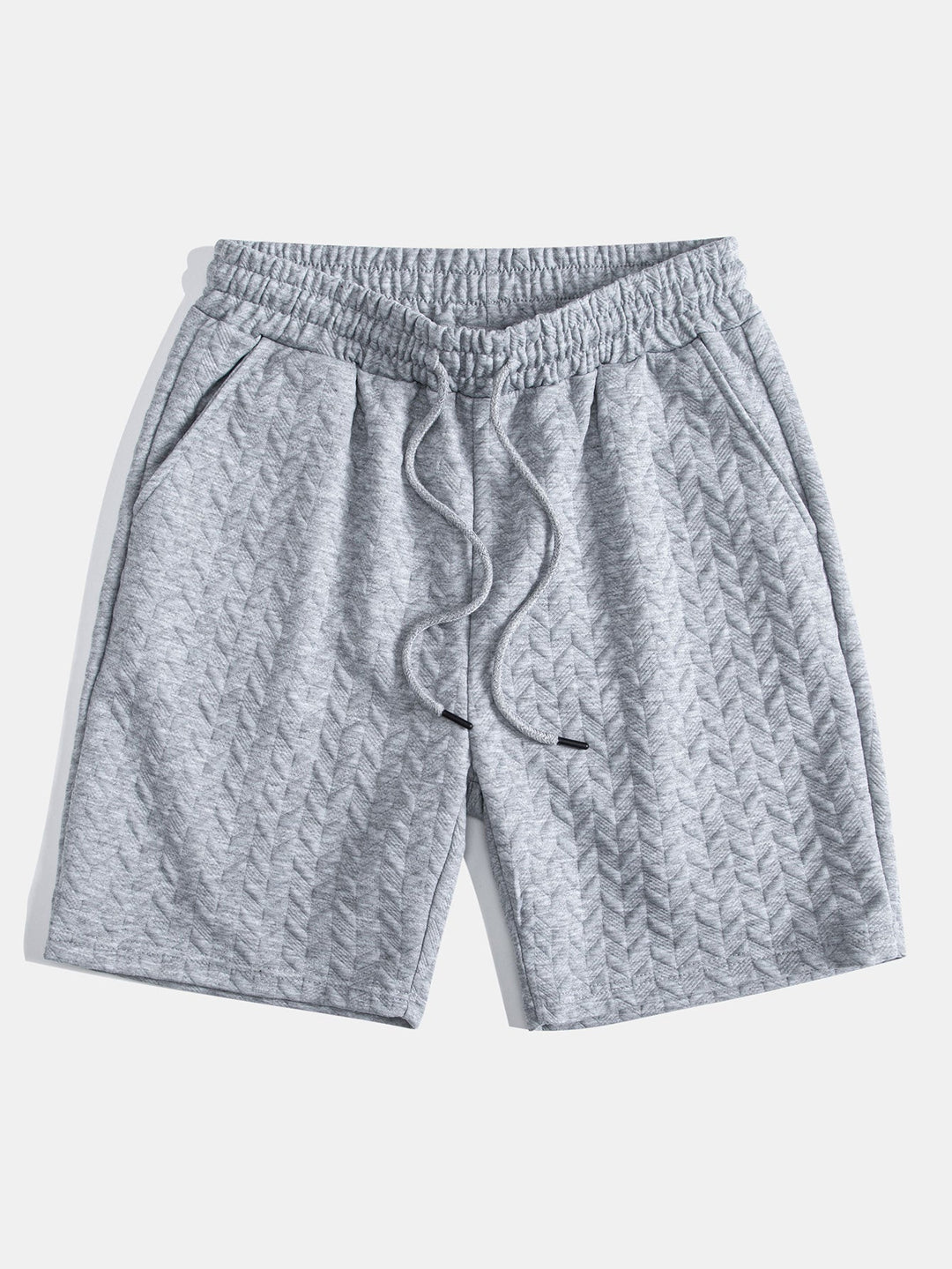 Korte broek met geometrisch jacquardmotief