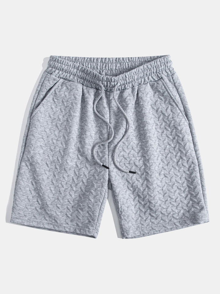 Korte broek met geometrisch jacquardmotief