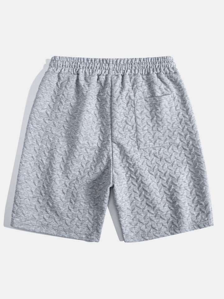Korte broek met geometrisch jacquardmotief