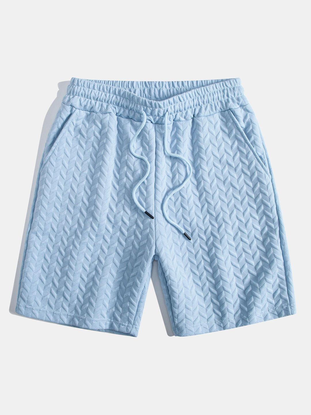 Korte broek met geometrisch jacquardmotief