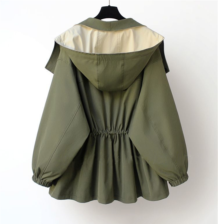 ModeHuis® | Moderne Tweekleurige Trenchcoat
