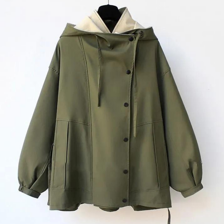 ModeHuis® | Moderne Tweekleurige Trenchcoat