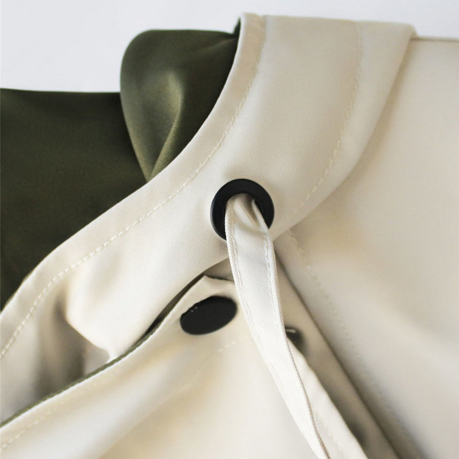 ModeHuis® | Moderne Tweekleurige Trenchcoat