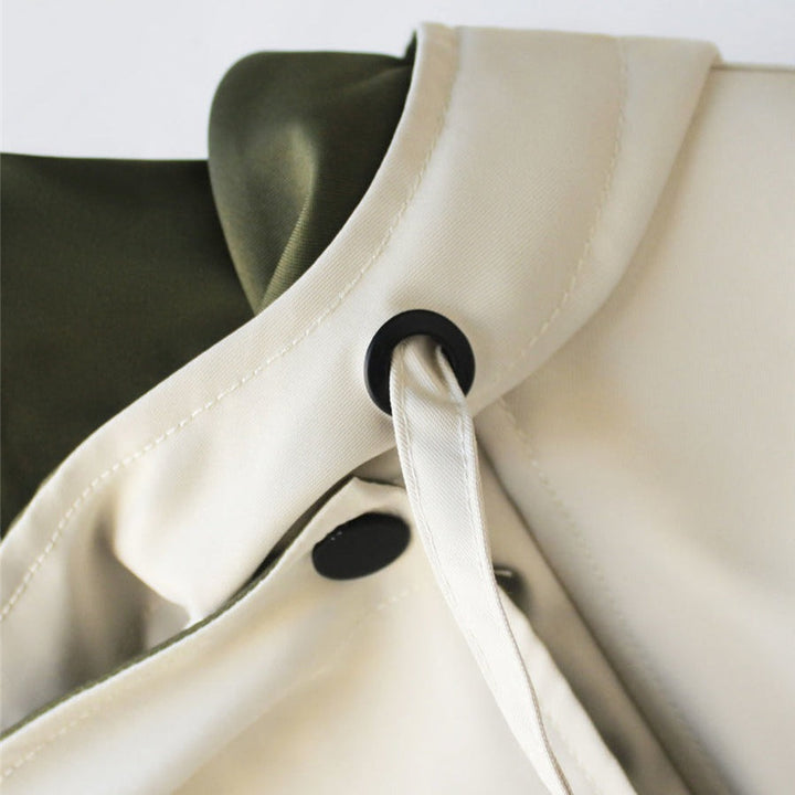 ModeHuis® | Moderne Tweekleurige Trenchcoat