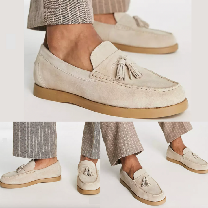 Julian | Zachte loafers met kwastjes