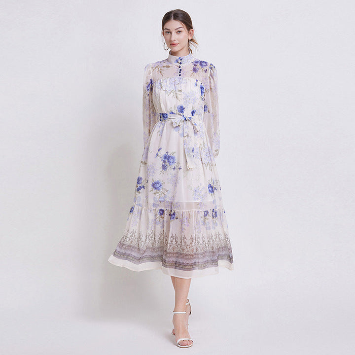 Sarah | Elegante bloemenjurk van chiffon
