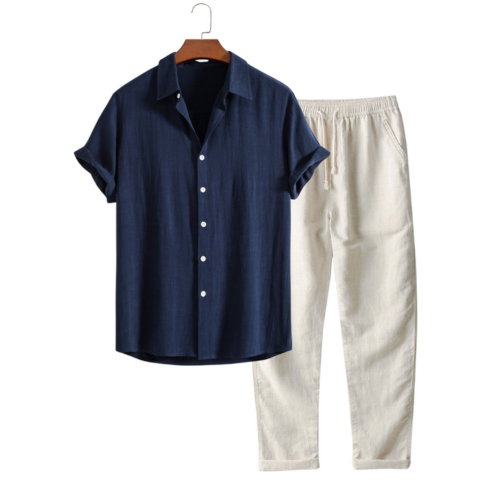 ModeHuis® | 2-delige Chique Casual Linnen Set