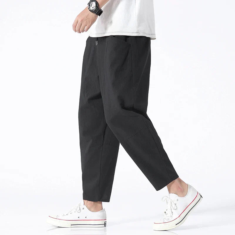 ModeHuis® | Cropped Katoenen/Linnen Broek