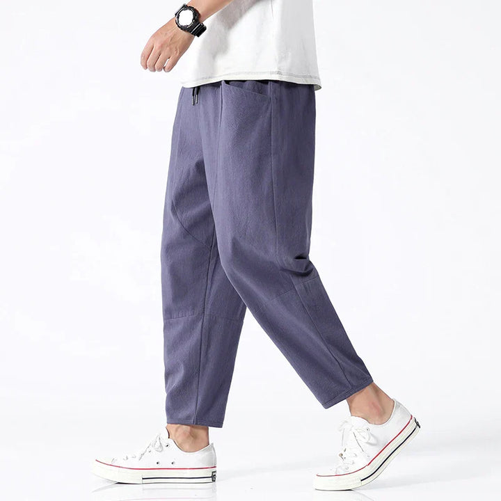 ModeHuis® | Cropped Katoenen/Linnen Broek