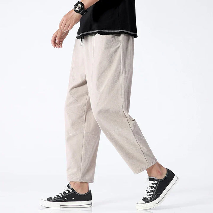 ModeHuis® | Cropped Katoenen/Linnen Broek