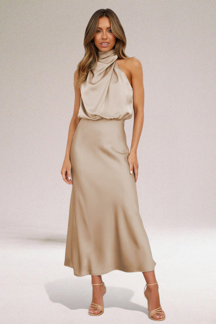 ModeHuis® | Satijnen Glamour Jurk