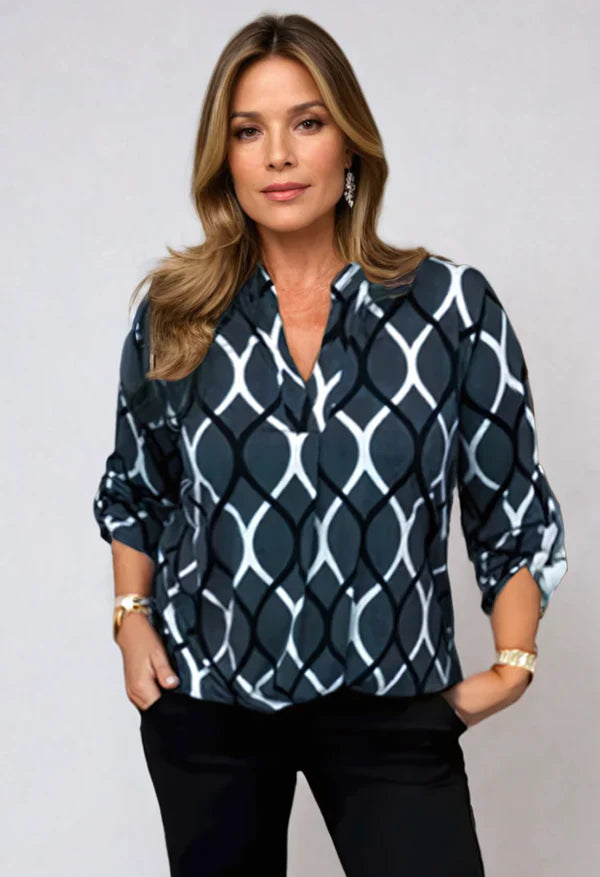 Emma - Casual grafische blouse