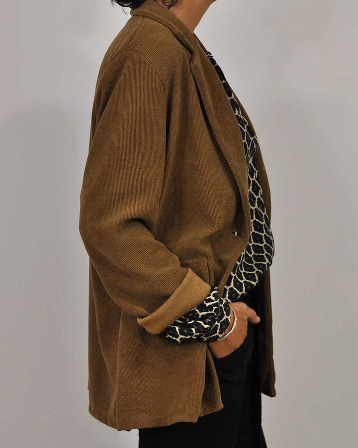 ModeHuis® | Relaxed V-Hals Midi-Shirt
