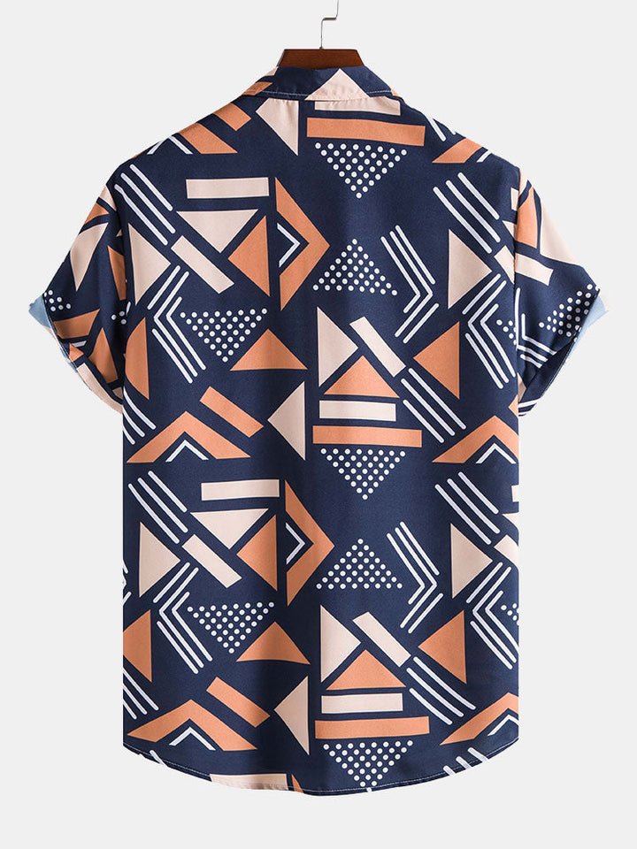 Shirt met geometrisch print & zwemshort