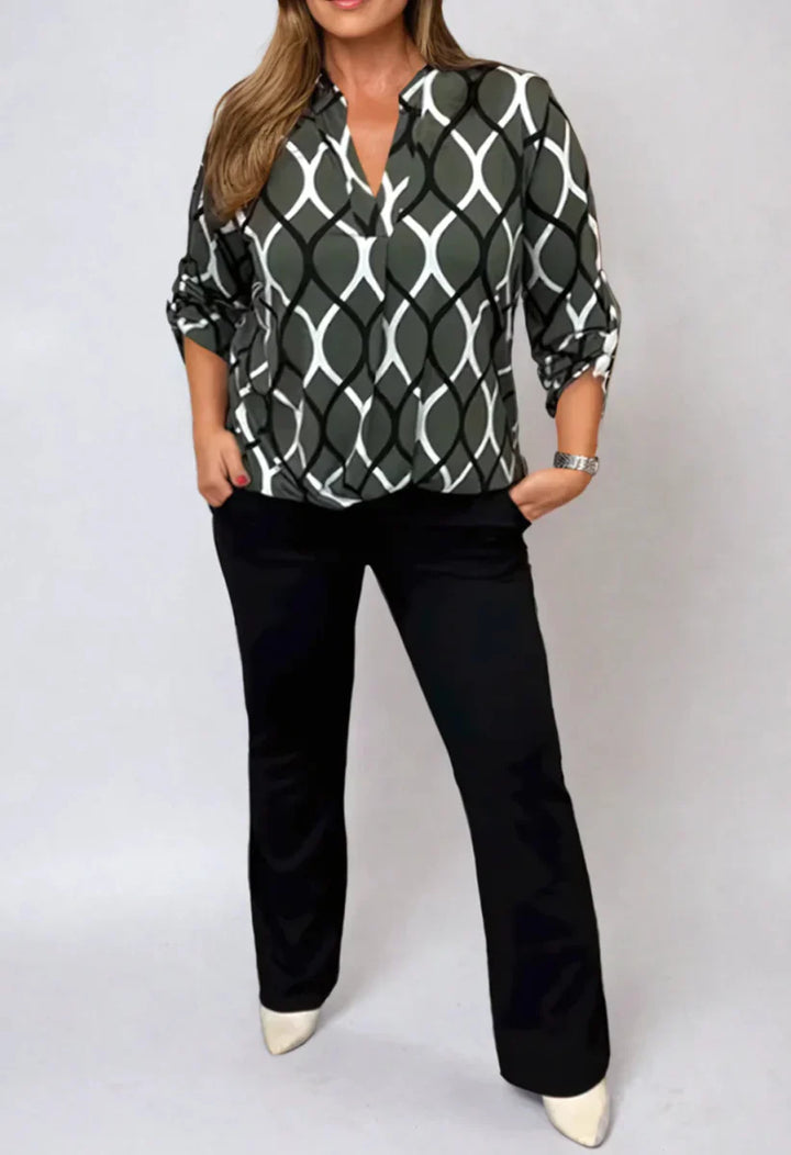 Emma - Casual grafische blouse