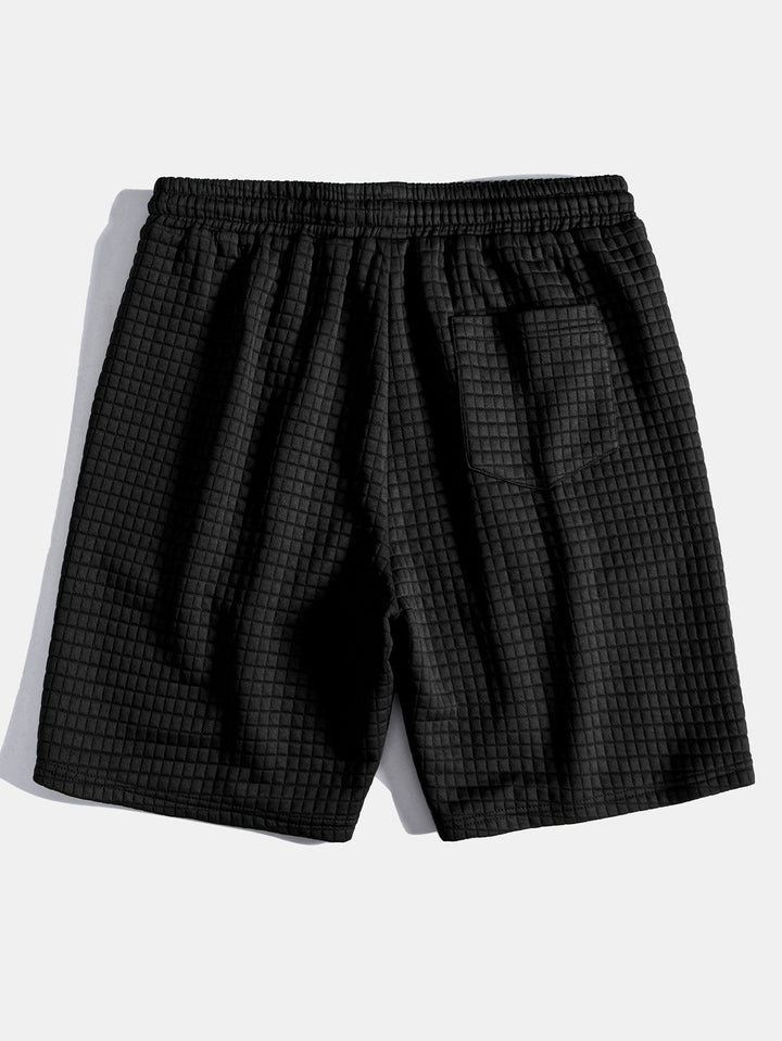 Lichte lounge shorts met wafelstructuur
