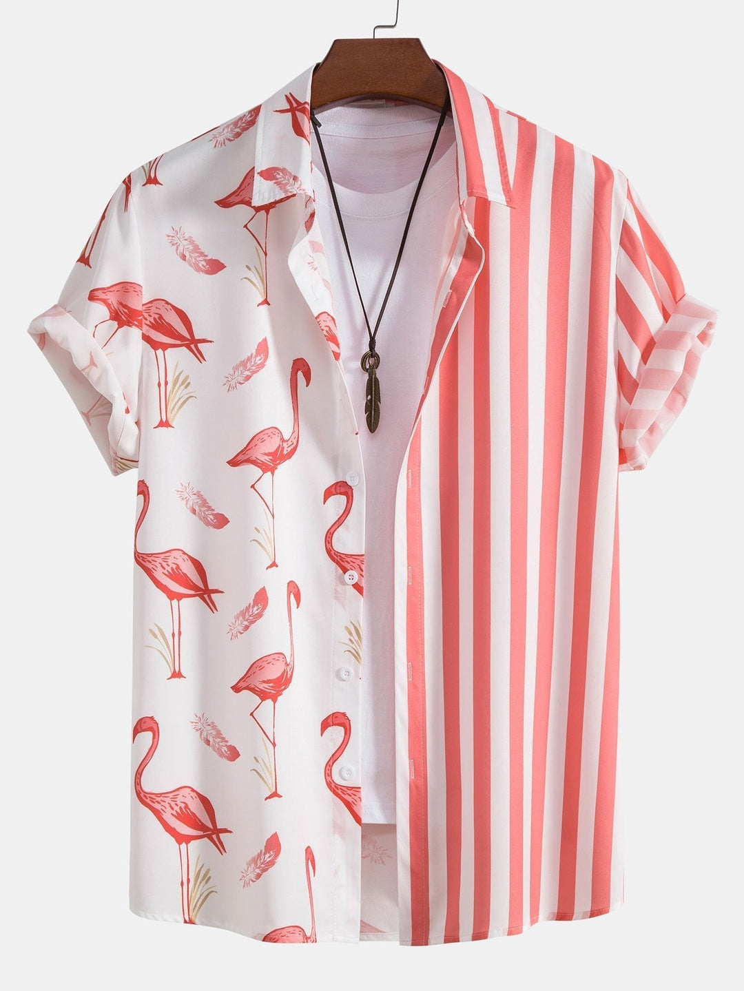 Flamingo gestreept shirt & zwemshort