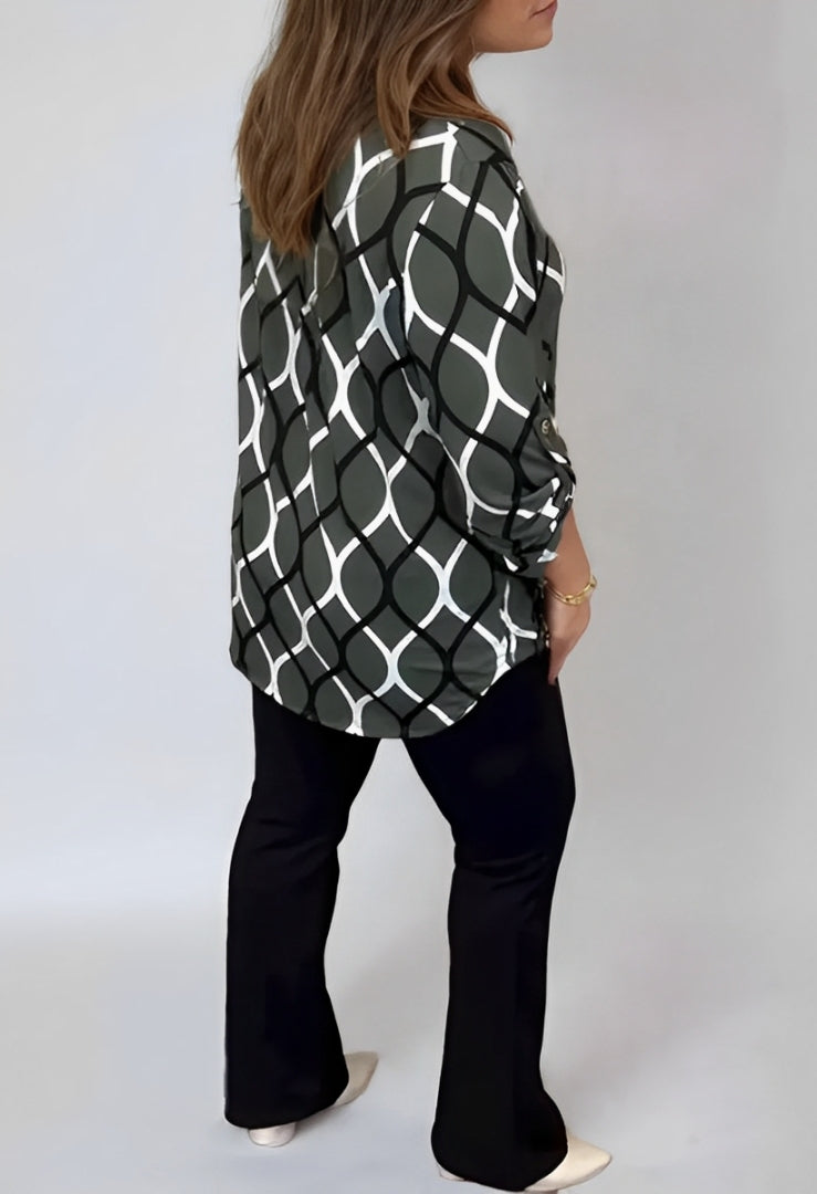 Emma - Casual grafische blouse